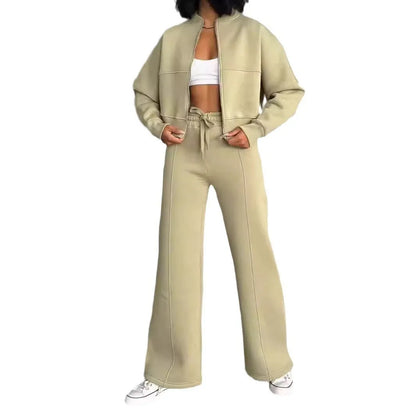 Fashion Two-piece Women's White Sports Suit Loose Sports Shirt+casual Pants Sets Sportswear Women Clothes Tracksuit Women Outfit