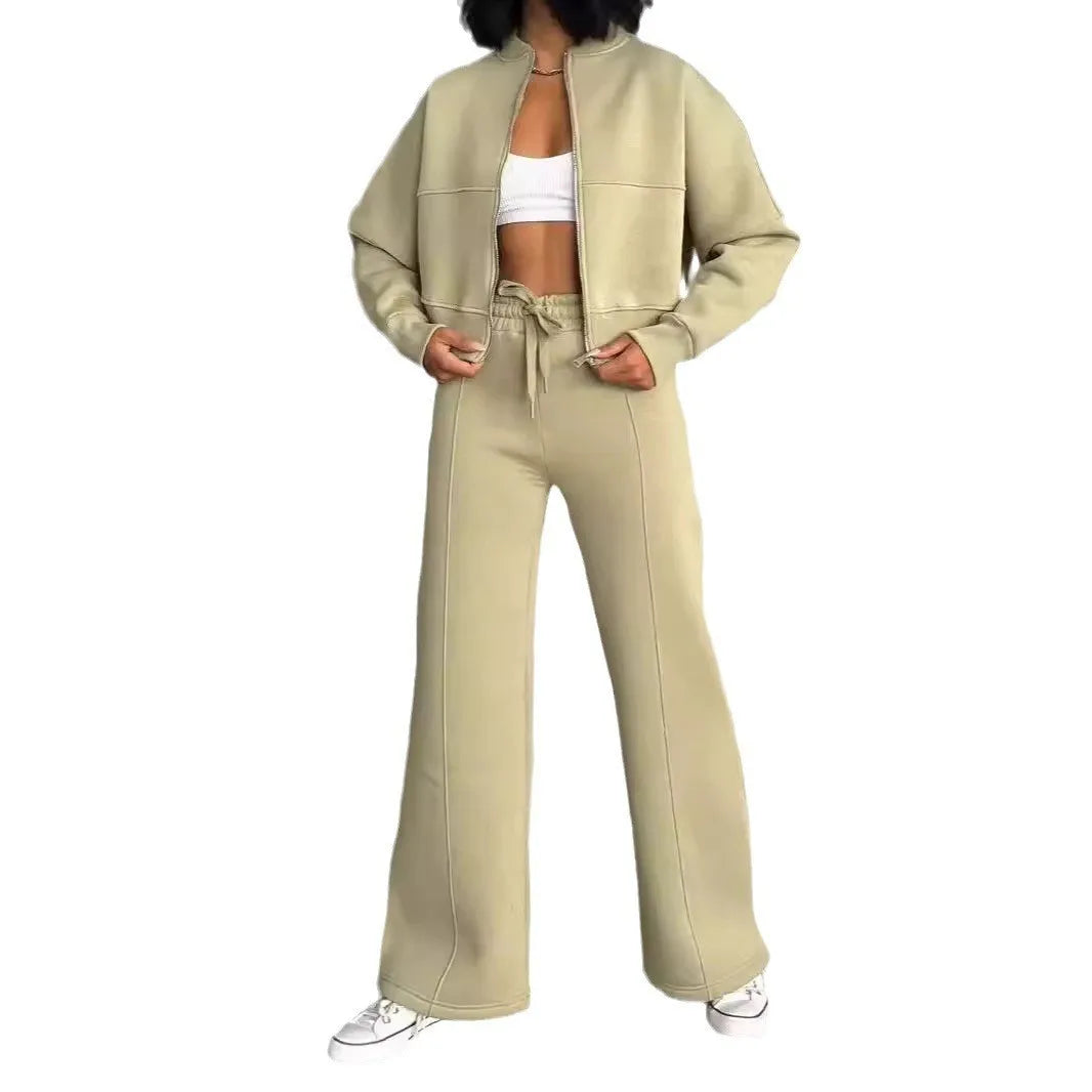 Fashion Two-piece Women's White Sports Suit Loose Sports Shirt+casual Pants Sets Sportswear Women Clothes Tracksuit Women Outfit