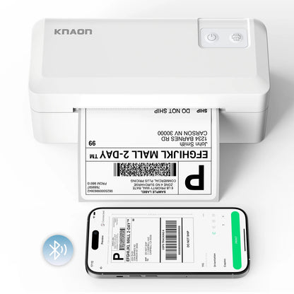 Thermal Shipping Label Printer, 4x6 Bluetooth Label Printer for Small Business and Home, Supports iPhone, Android, Windows, Mac, Chromebook