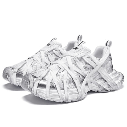 2025 High Quality New Men's Women's Shoes Summer Breathable Running Comfortable Sports Mesh Couple Dad Shoes Male Fashion Shoe