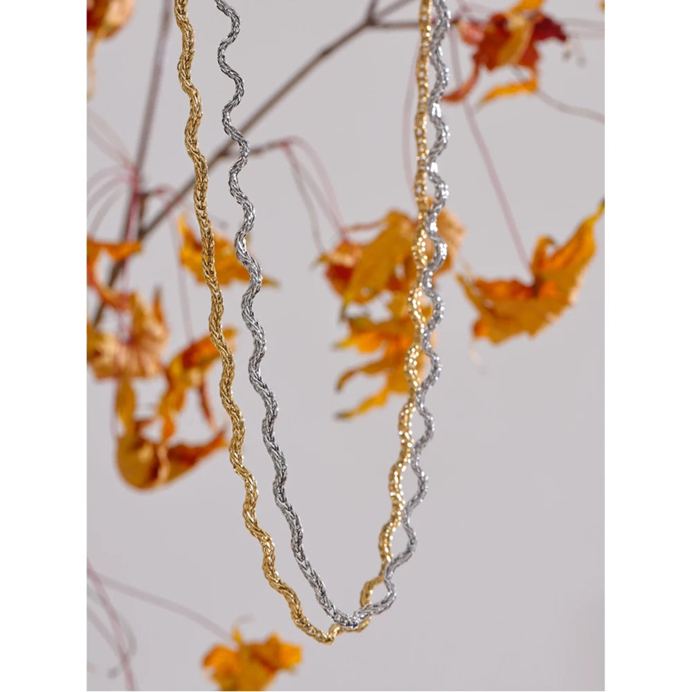 Yhpup 2025 Arrivals Stainless Steel New Chain Chic Quality Necklace for Women Fashion Waterproof PVD Plated Collar Jewelry Gift