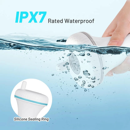 INKBIRD Wireless Digital Swimming Pool Thermometer with Indoor Monitor Up to 300 ft Transmission for Bathtub,Hot Spring,Aquarium