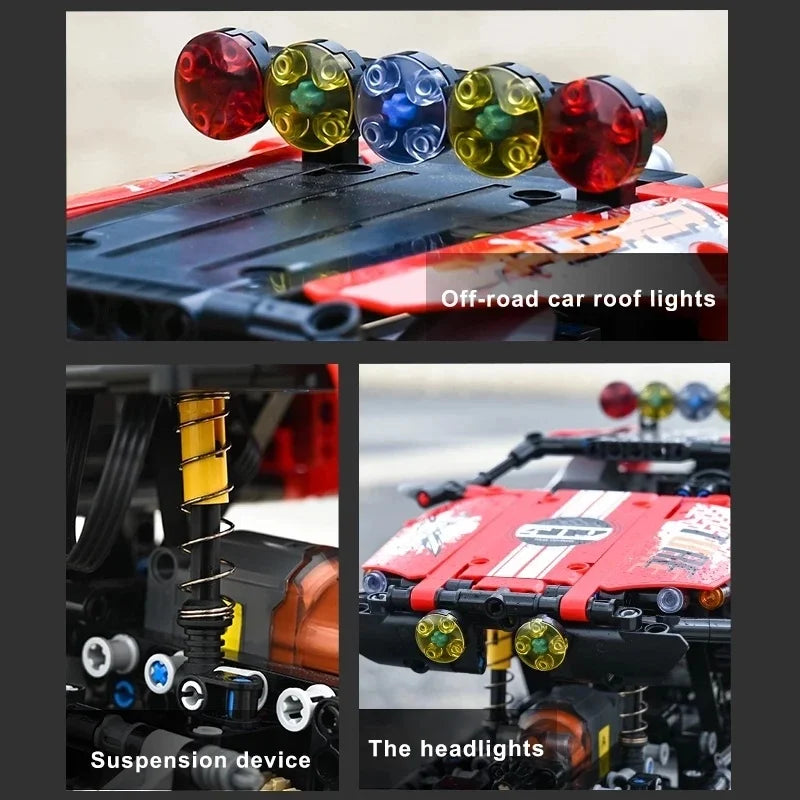 MOULD KING High-Tech Car 18010 Building Toys MOC RC Polar Exploer Model Truck Assembly Bricks Toys For Kids DIY Christmas Gifts