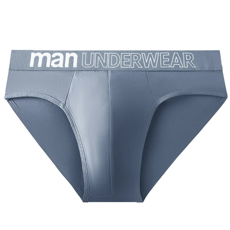 1pcs Men's Sexy Briefs Student Fashion Underwear Men's Panties Breathable Elastic Large Size Male Underpants Letter waist print