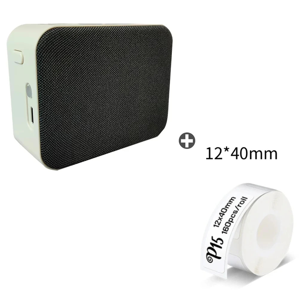 MarkLife P15 Mini Portable Thermal Printer Wireless Bluetooth-compatible Label Tag for Home Office Labeling Sticker Machine