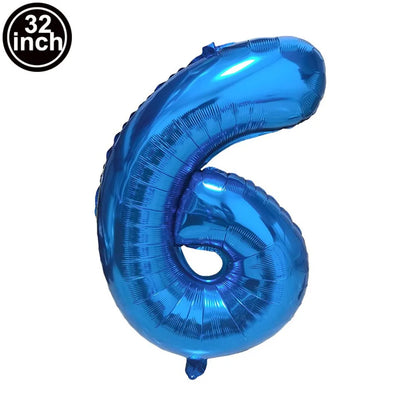 Multi Color Large Numbers 3 Balloon 32Inch 1 2 3 4 5 6 7 8 9 Birthday Ball Red Digit Bachelorette Balloons Figure Golob Balloons