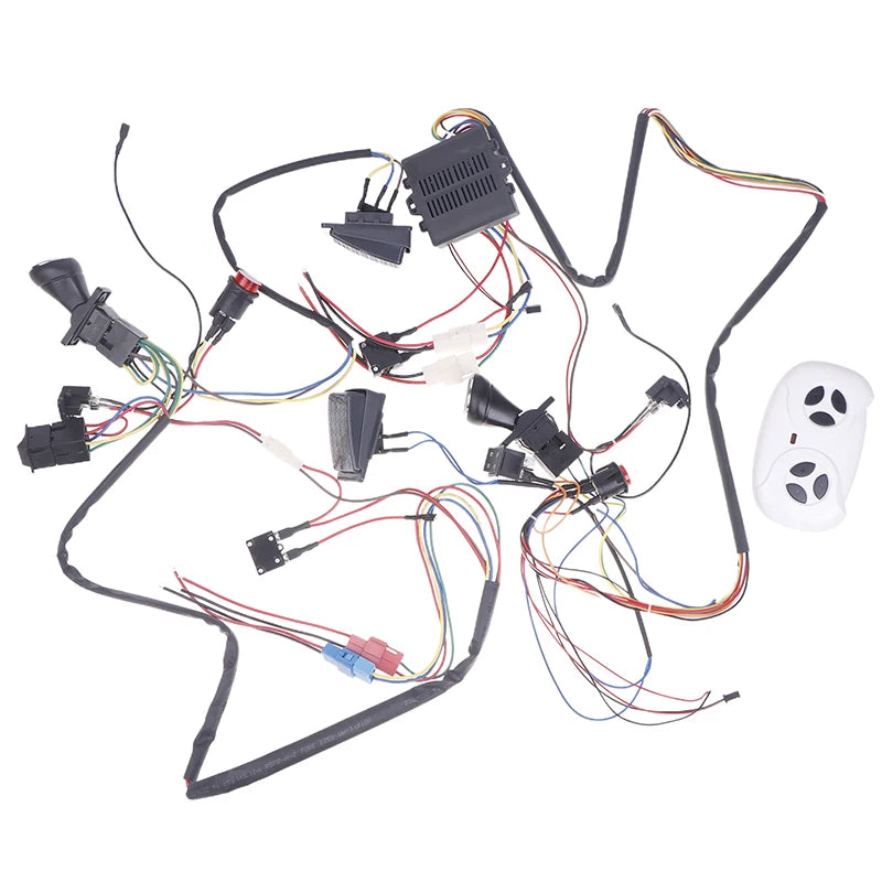 Children Electric Car DIY Modified Wires And Switch Kit With 2.4G Bluetooth RC And Controller For Baby Electric Car Self-made
