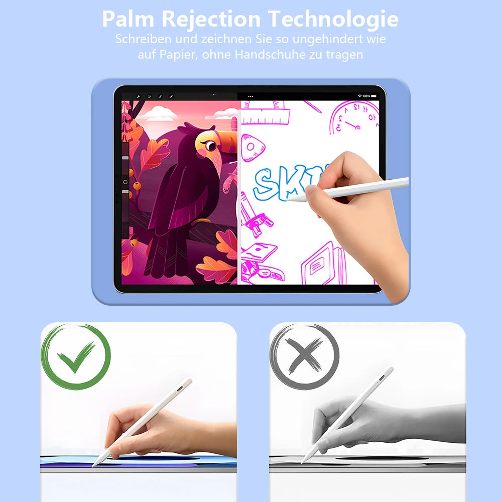 Stylus Pen for Apple Pencil with LED Power Indicators Palm Rejection Touch Pen for 2026 2025 2022 2021 2020 2019 2018 iPad Penci