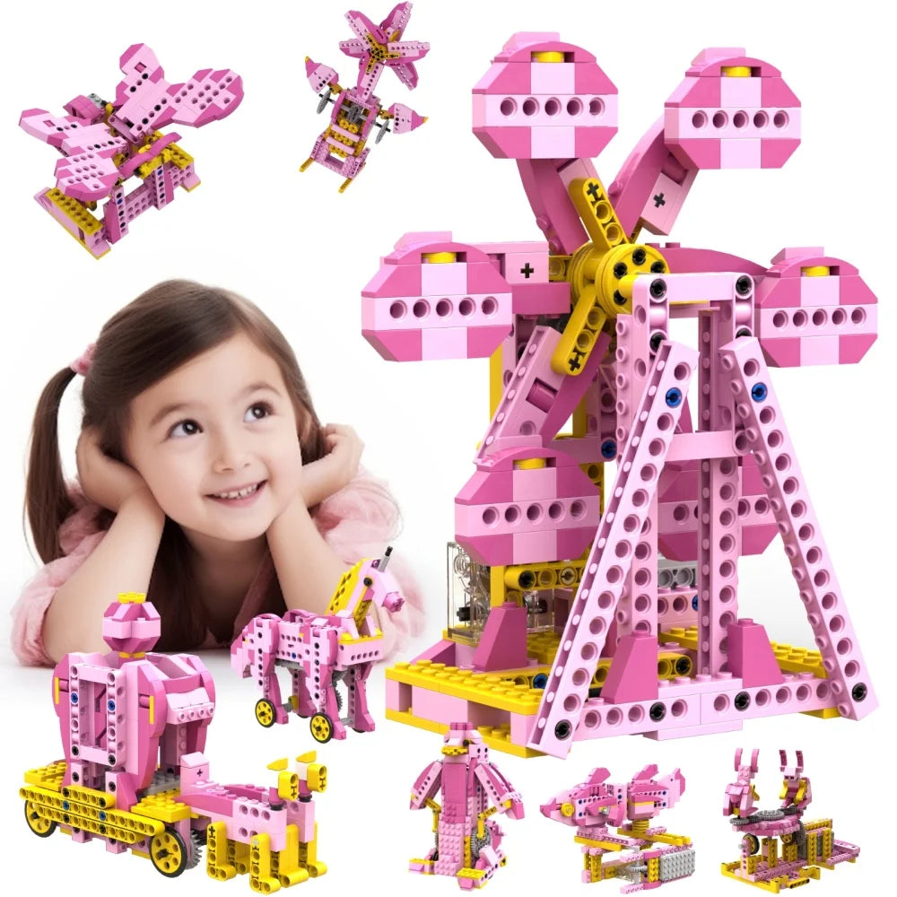 Apitor Robot S 10-in-1 Coding Robot Kit APP/Remote Control Programmable Building Blocks STEM Educational Toy Gift for Kids 8-12