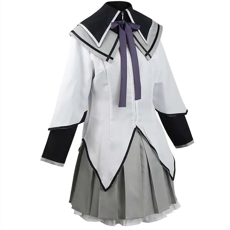Anime Akemi Homura Cosplay Costume Fighting Uniform Stockings  Akemi Homura Outfits