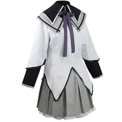 Anime Akemi Homura Cosplay Costume Fighting Uniform Stockings  Akemi Homura Outfits