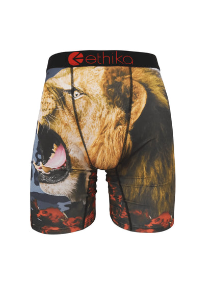ETHIKA 1Pcs Men Underwear Boxers Breathable Mesh Crotch Man Underpants Plus Size L-3XL Mens Panties Printed Men's Boxers Briefs