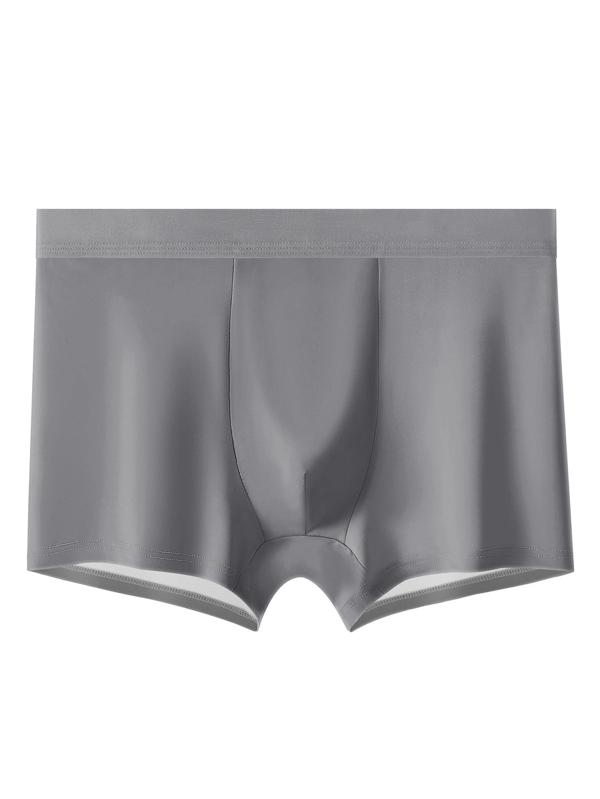 4 PCS Men's Underwear Soft Comfortable Boxers Shorts Antibacterial Cool Breathable Ice Silk 4 Colors SmoothVentilate Fashion