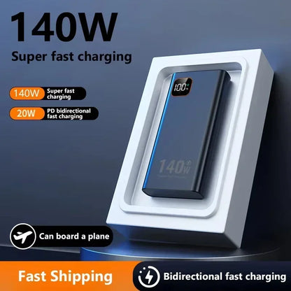 Lenovo 500000mAh CCC Large Capacity 140W 2027NEW Power Bank Portable Super Fast Charging Battery Charger for Xiaomi iPhone