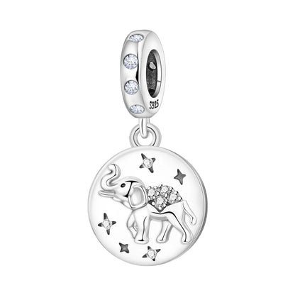 Hot Sale 925 Sterling Silver Dog Cat Cute Pet Animals Pendant Birthday Party Gift for Women Bangle Bracelet Necklace DIY Jewelry