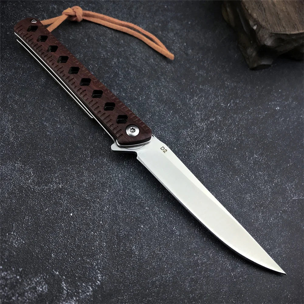Folding Knife Outdoor Hiking Travel Camping Barbecue Fishing Climbing Mountaineering Field Exploration Practical Tool