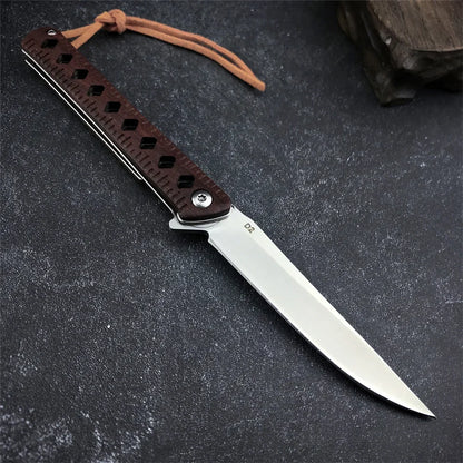 Folding Knife Outdoor Hiking Travel Camping Barbecue Fishing Climbing Mountaineering Field Exploration Practical Tool