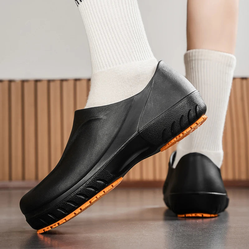 Four Seasons Anti-Slip Chef Shoes Workwear for KFC Restaurant Kitchen Hotel Oil Resistant Waterproof Cross-Border Work Shoes