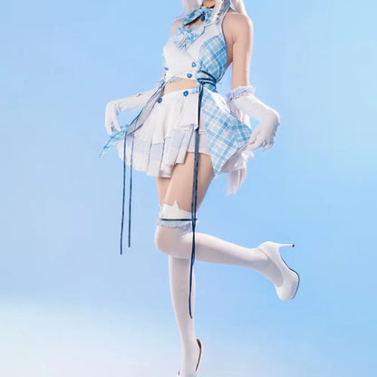 NEKOPARA Chocola Vanilla Cute Soft Girl Lolita Dress Cosplay Costume Full Set Women Anime Halloween Comic Con Carnival Outfit