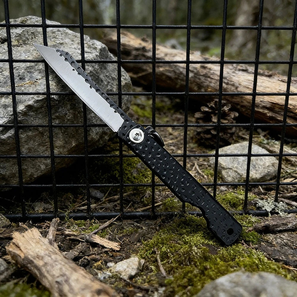 Household Folding Knife Durable Forged Steel Blade 420 Steel Handle Outdoor Camping with Multi-purpose Adventure Climbing Knives