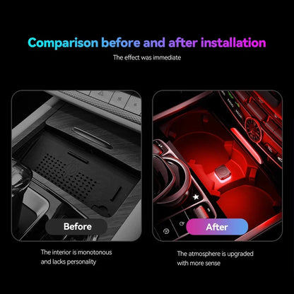 New Universal USB Car Interior Ambient Atmosphere Light LED Signal Lights Auto Reading Night Light Home Decoration Accessories