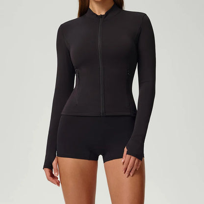 Fitness Suit 2PCS Women Tracksuit Sports Zipper Long Sleeve Yoga Set Gym Clothes Flared Pants Sportswear Female Workout Clothes