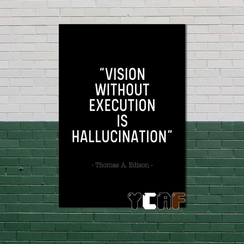 Motivational Quotes Black Minimalist Poster Canvas Aesthetic Decor for Office Quote Wall Art Decoration Gym Inspirational Poster