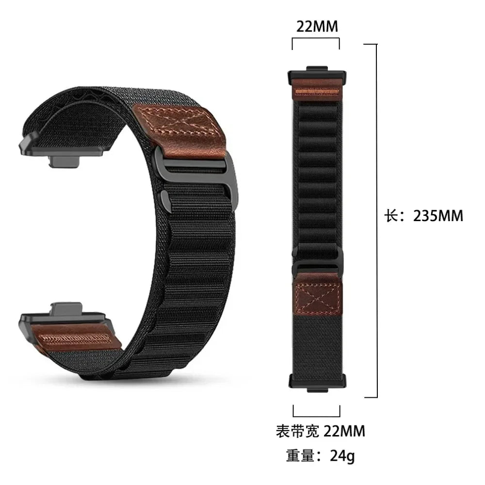 Nylon Strap for Redmi Watch 6 Active 6 Lite 6 5 4 Parachute Magnetic Buckle Elastic Wristband Xiaomi Mi Band 10 Pro 9 Pro 8 Pro