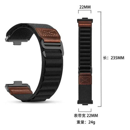 Nylon Strap for Redmi Watch 6 Active 6 Lite 6 5 4 Parachute Magnetic Buckle Elastic Wristband Xiaomi Mi Band 10 Pro 9 Pro 8 Pro