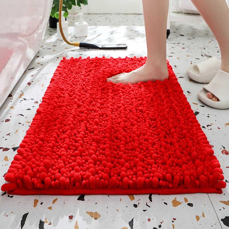 1 Piece Bathroom Carpet Bath Mat, Non-Slip Super Thick Lotus Pine Soft