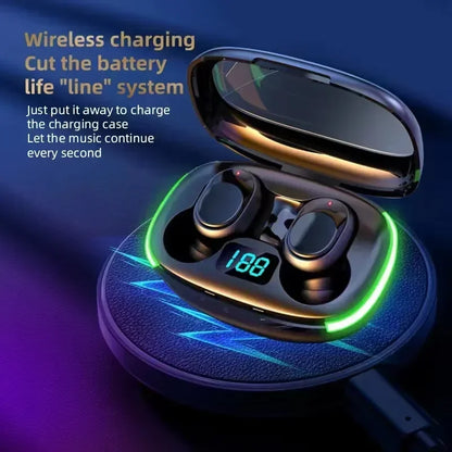 TWS Wireless Earbuds Bluetooth 5.3 Headphones 9D Stereo Sports/Music Headset with Magnetic Charging for IOS/Android Earphone