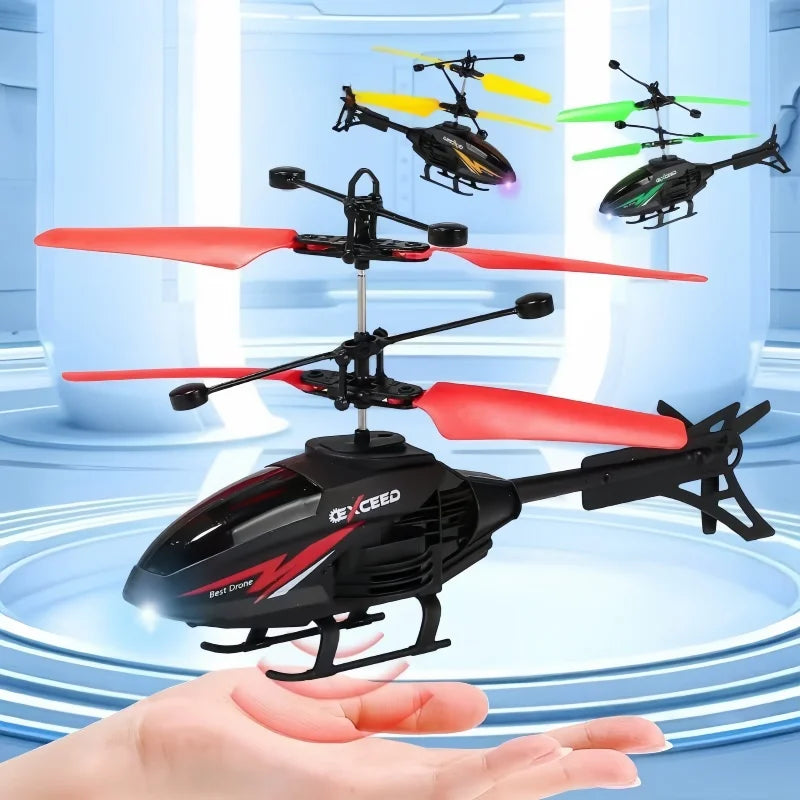 Induction Helicopter Toy Room Charged Remote Control Small Aircraft Training Coordination Gifts for Boys and Girls