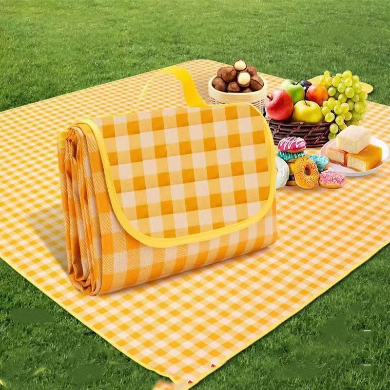Waterproof Non-woven Fabric Picnic Mat, Portable Moisture Resistant Beach Mat for Outdoor Camping Travel