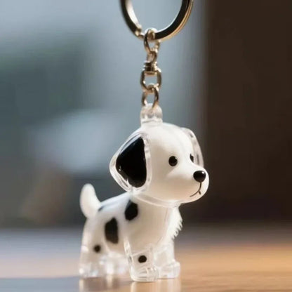 Animal Zinc Alloy 3D Pet Keychain Charm | DIY Dog Hair Storage Pendant | Bag & Keyring Accessory