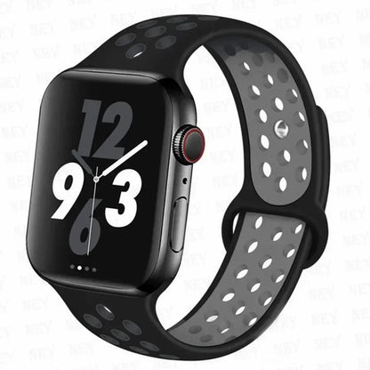 Silicone Sport Straps For Apple Watch 10 Band 45mm 44mm Ultra2 49mm 38/40mm 41mm 42 46mm Bracelet iWatch Series 8 7 6 4 5 3 9 SE