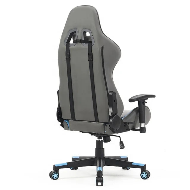 Ergonomic Computer Chair Gaming Chair LED Lights  Adjustable Lumbar Support