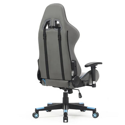 Ergonomic Computer Chair Gaming Chair LED Lights  Adjustable Lumbar Support