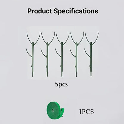 Monstera Plant Support Stakes 5 Support Frames and 1 Roll Velcro, Garden Stakes Designed Specifically Climbing Plant Stems