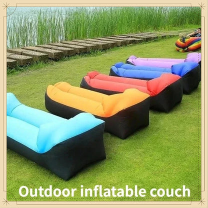 Lazy Foldable Portable Inflatable Lounger Comfort Camping Inflatable Sofa Outdoor Waterproof Air Mattress Beach LeisureFurniture
