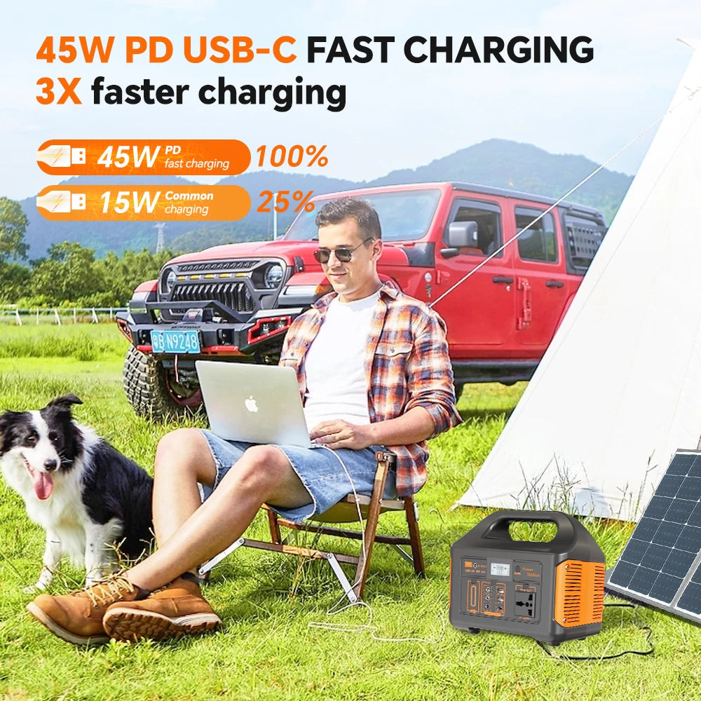 Gaiaray Solar Power Station 500W 300W Solar Generator 460WH 230WH Super Fast Charging APP Control Emergency Power Station for Home Camping Power Outages 110V US Warehouse
