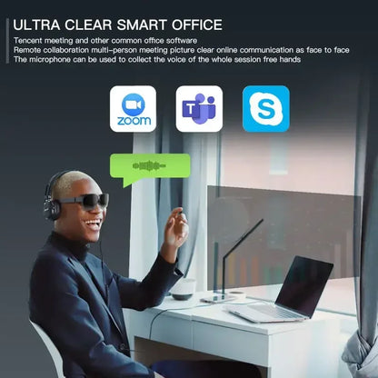 Hot Selling OEM 3D Tv Channels Control Hd Mobile Smart Glasses Video Free Virtual Reality Portable Android Remote Box For Glass