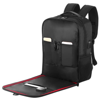 Solar Backpack with 14W Solar Panel Dual USB Port Waterproof Nylon Backpack for Outdoors Large-Capacity Travel Bag for Hiking