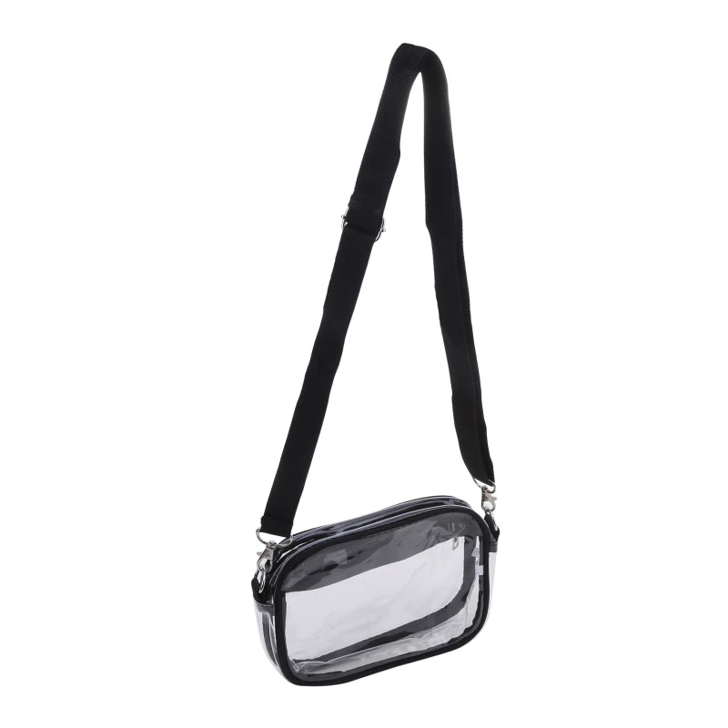 PVC Transparent Shoulder Bag Woman Crossbody Bags Concerts Sports Events Waterproof Jelly Pack Summer Travel Purse Phone Pouch