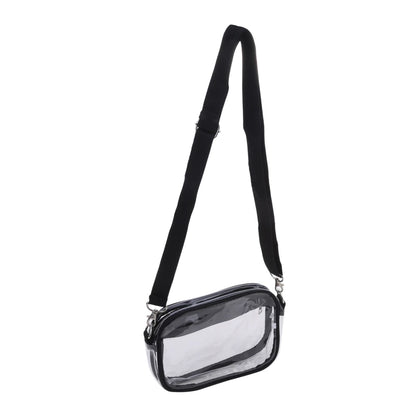 PVC Transparent Shoulder Bag Woman Crossbody Bags Concerts Sports Events Waterproof Jelly Pack Summer Travel Purse Phone Pouch