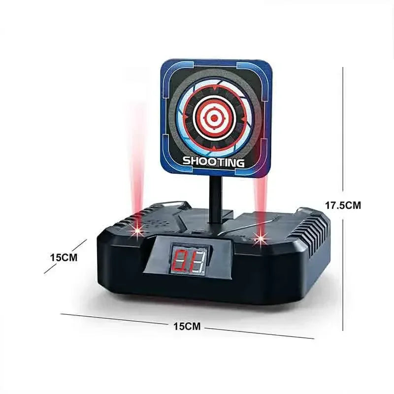 BB-Nerf Guns Suto Reset Electric Shooting Target Sccessories Sound Light Shooting Game Toys High Precision Scoring