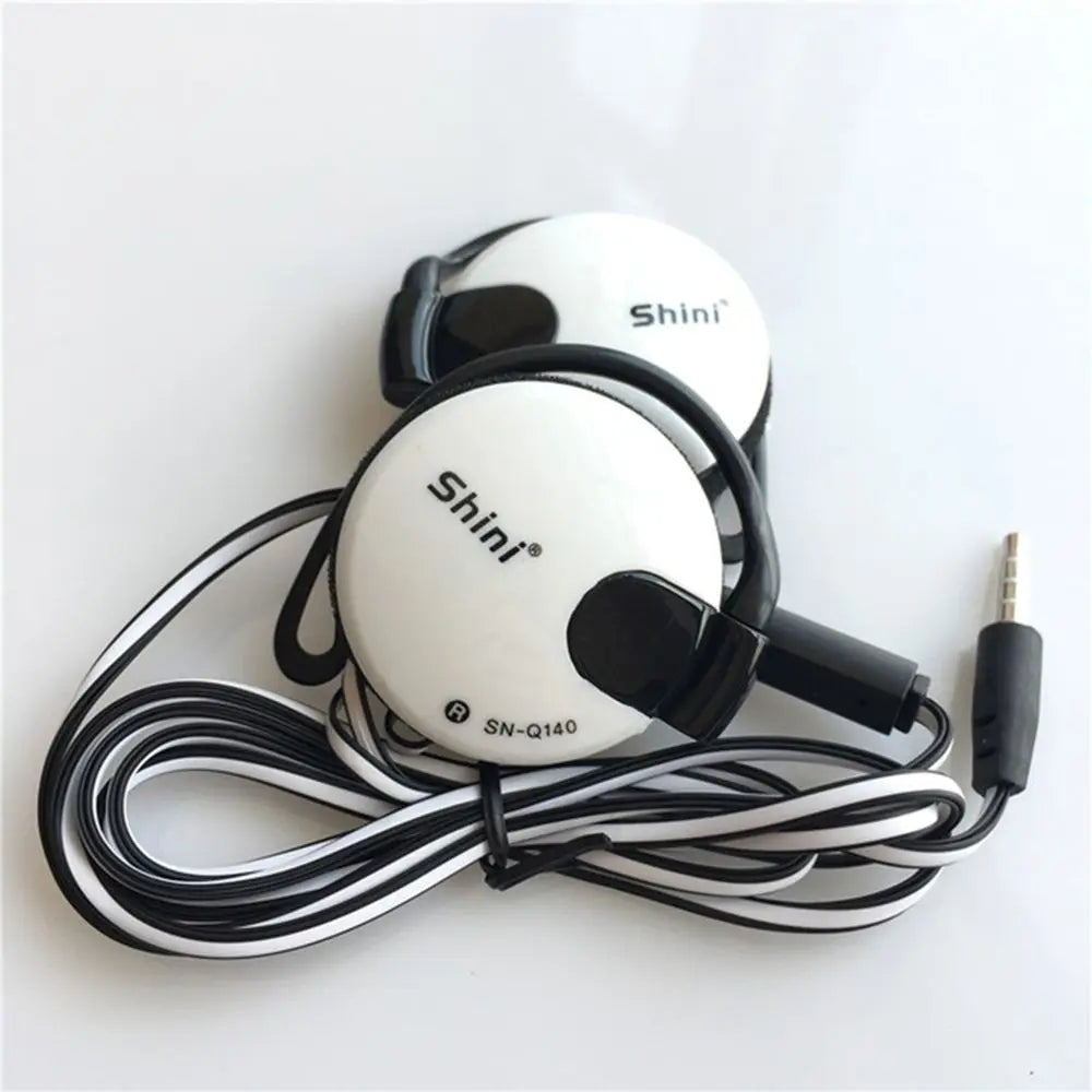 For Phone Wired Earpiece 3.5mm Sport Headset Earphone Headphone Ear Hook