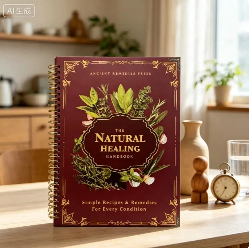 The Natural Healing Handbook English Wellness Lovers Spiral Book Holistic Herbal Wellness Guide Free Shipping