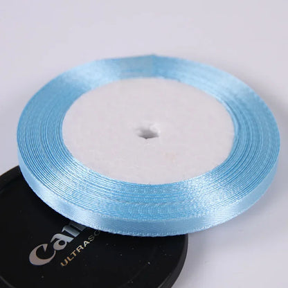 22 Meters/Roll 6mm Silk Satin Ribbons Christmas Halloween Birthday Party Gift Wrapping Ribbons DIY Handmade Crafts Material