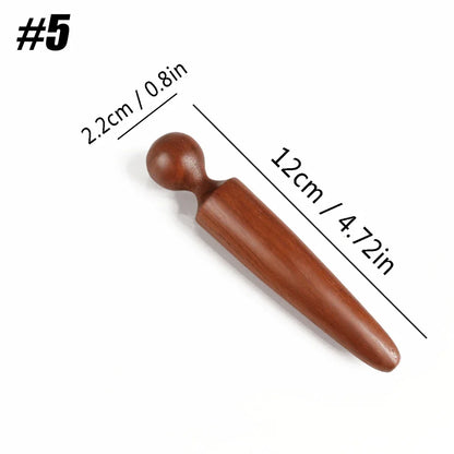 1PCS Acupoint Massage Pen, Traditional Wooden Acupressure Stick Reflexology Tool for Deep Tissue, Meridian Massage Tool for Body