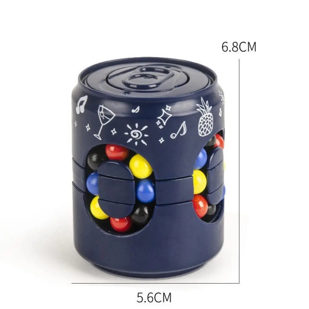 Funny Plastics Soda Can Fidget Toy Rotating Ball Finger Gyro Finger Spinner Gyro 3D Can 's Cube Toys